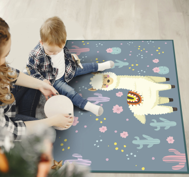 Tapete de animais fofos lhamas felizes - TenStickers