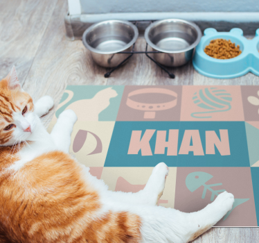 Tapete de animais personalizado para gatos - TenStickers
