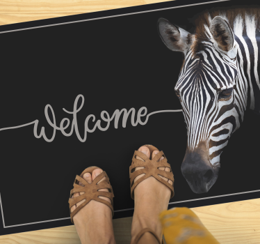 Tapete de animal com imagem de zebra - TenStickers