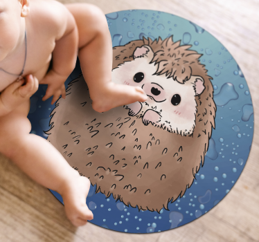 Tapete de animal ouriço adorável - TenStickers
