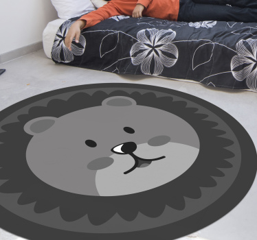 Tapete de bebê nórdico cinza lyon - TenStickers