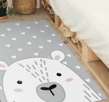 Tapete de bebê urso nórdico cinza - TenStickers