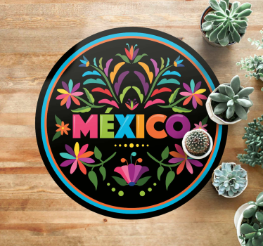 Tapete de flores com temas tenango - TenStickers