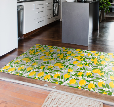 Tapete de flores de limoeiro - TenStickers