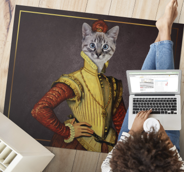 Tapete de vinil animal aristocrata gatos - TenStickers