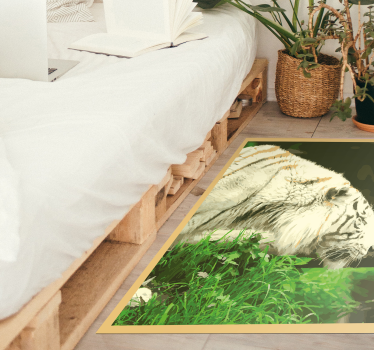Tapete de vinil animal tigre branco - TenStickers