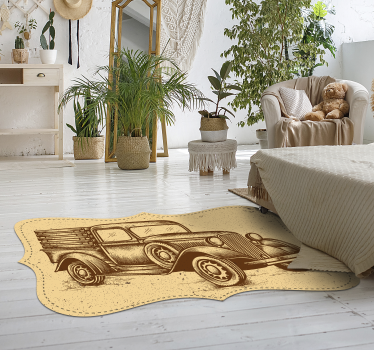 Tapete de vinil carrinha estilo vintage - TenStickers