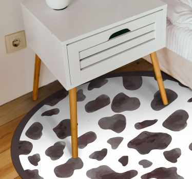 Tapete de vinil com estampa animal de vaca aquarela - TenStickers