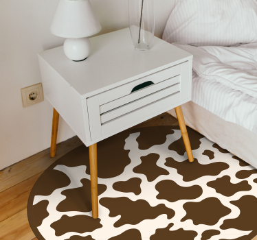Tapete de vinil com estampa animal de vaca marrom - TenStickers