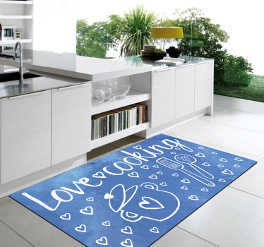Tapete de vinil moderno eu amo cozinhar - TenStickers