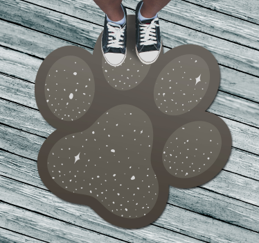 Tapete de vinil com pata de cão - TenStickers