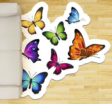 Tapete de vinil de borboletas voando - TenStickers