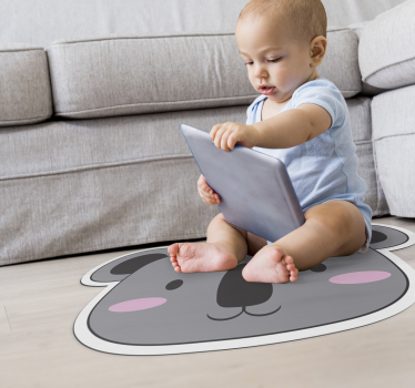 Tapete de vinil infantil de animais Koala - TenStickers
