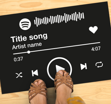 Tapete de vinil personalizado com texto spotify - TenStickers