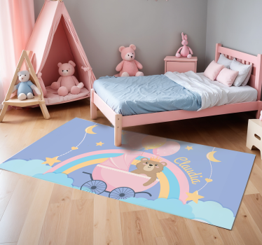 Tapete de vinil para quarto de bebé ursinho - TenStickers