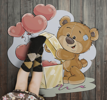 Tapete de vinil urso apaixonado - TenStickers