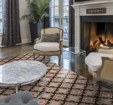 Tapete de vinil vintage com azulejos barrocos - TenStickers