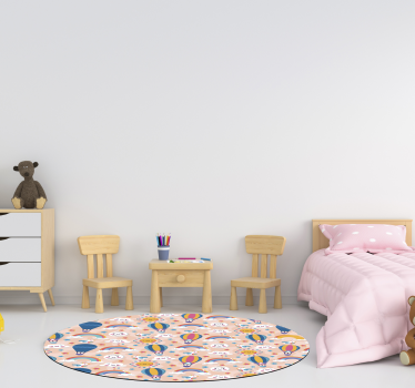 Tapete de vinil para quarto infanitl Nuvens e arco-íris - TenStickers