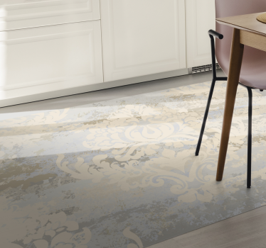 Tapete vinílico para sala de jantar damasco sofisticado - TenStickers