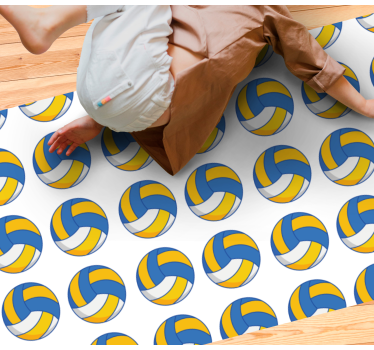 Tapete vinílico juvenil bolas de vôlei - TenStickers
