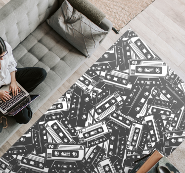 Tapete retro cassete anos 90 - TenStickers