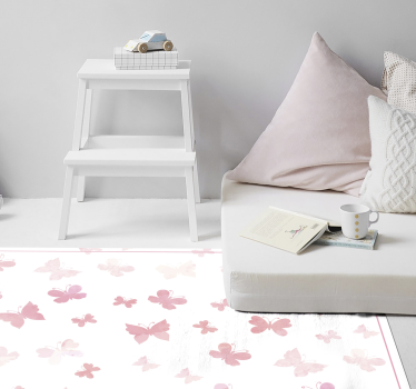 Tapete rosa borboletas rosa - TenStickers
