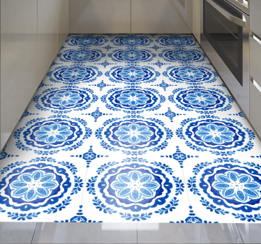 Tapete vinil para gabinete Efeito de mosaico de círculos de nápol - TenStickers