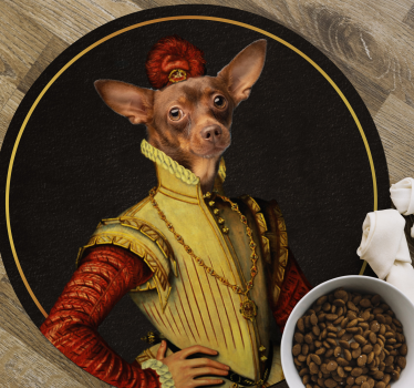 Tapete vinílico Cão aristocrata personalizável - TenStickers