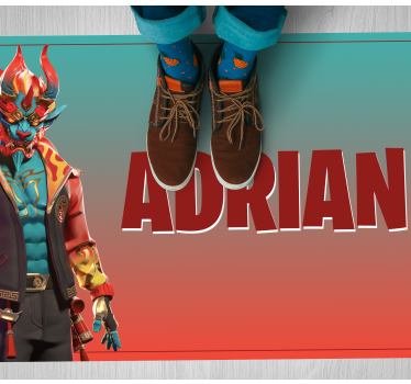 Tapete vinílico juvenil personagem de jogo com nome - TenStickers