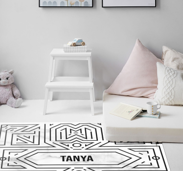 Tapete vinílico juvenil labirinto art déco - TenStickers