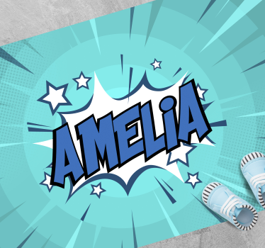 Tapete vinílico juvenil nome do estilo cômico - TenStickers