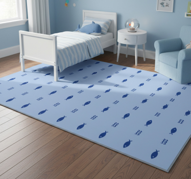 Tapete vinílico de animais com design de peixes estampados - TenStickers