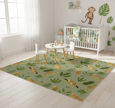 Tapete vinílico de animais com padrão de leopardo - TenStickers