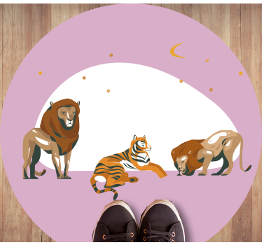 Tapete vinílico de animais fauna selvagem de safári - TenStickers