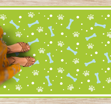 Tapete vinílico de animais estilo de pegada - TenStickers
