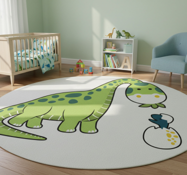 Tapete vinílico de animais filhote de dinossauro fofo - TenStickers
