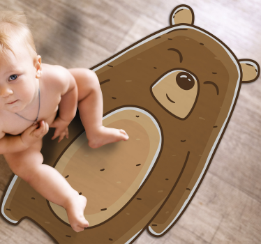 Tapete vinílico de animais ilustração de urso - TenStickers