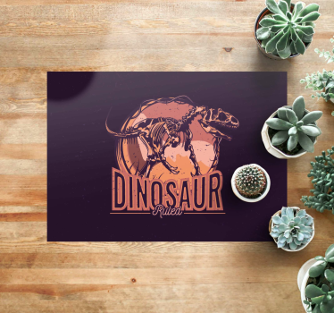 Tapete vinílico de animais imagem gráfica de dinossauro - TenStickers