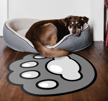 Tapete vinílico de animais impressão de pata - TenStickers
