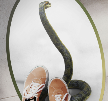 Tapete vinílico de animais inspiração para estampa de cobra - TenStickers