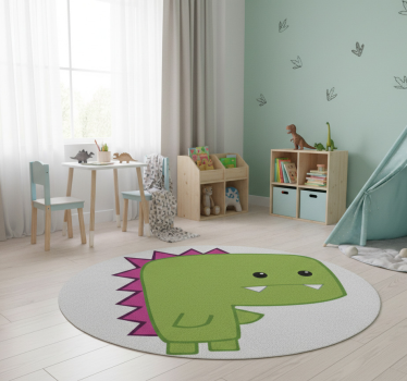 Tapete vinílico de animais minisaurio verde - TenStickers