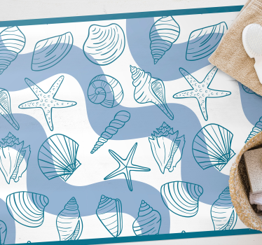 Tapete vinílico de animais motivos à beira-mar - TenStickers