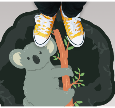 Tapete vinílico de animais pingente fofo de coala - TenStickers