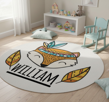 Tapete vinílico de animais raposa nórdica personalizada - TenStickers