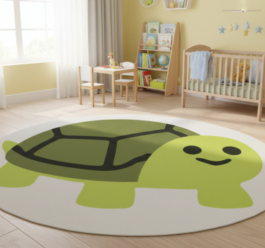 Tapete vinílico de animais tartaruga sorridente - TenStickers