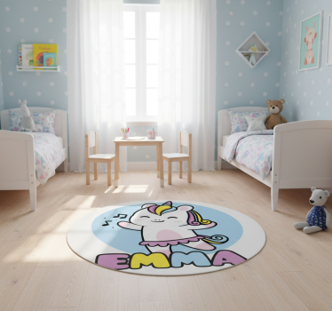 Tapete vinílico de animais unicórnio bailarina - TenStickers