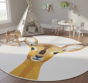 Tapete vinílico de animais veado - TenStickers
