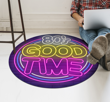 Tapete vinílico frases e textos boa época dos anos 80 - TenStickers