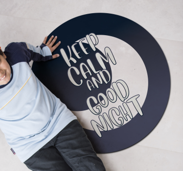 Tapete vinílico frases e textos calma, boa noite - TenStickers