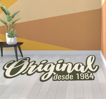 Tapete vinílico frases e textos originais desde 1984 - TenStickers